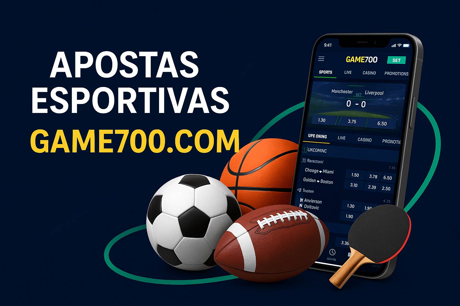 Apostas esportivas no cassino online GAME700.COM