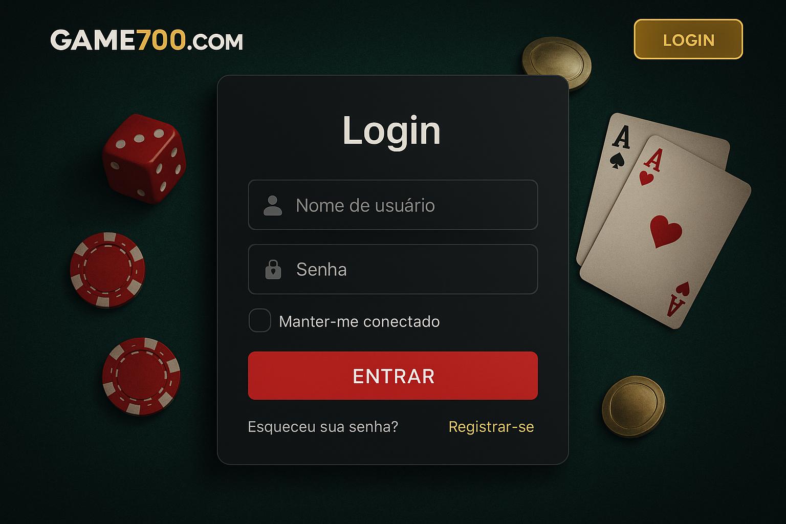 Login no Cassino GAME700.COM