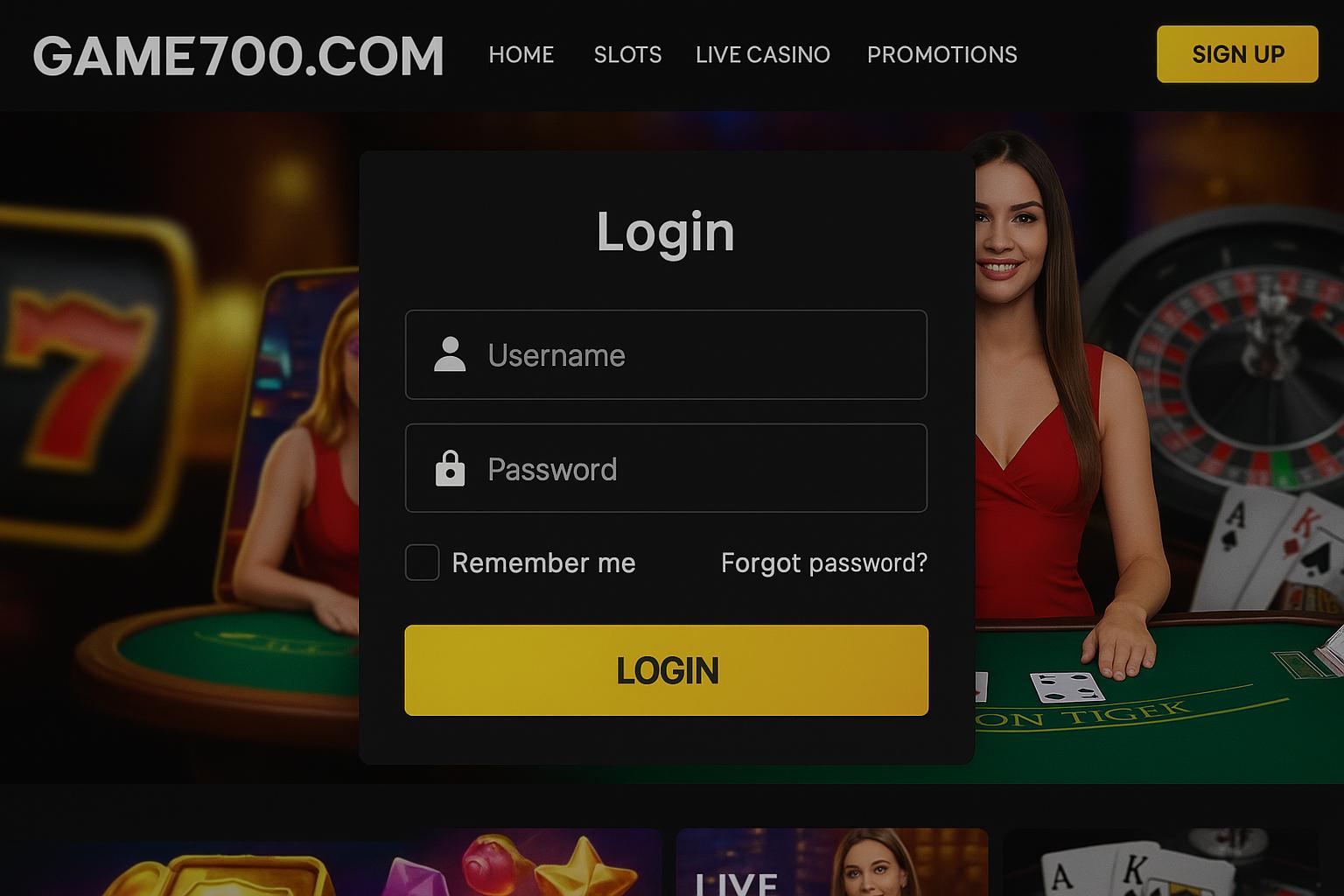 Registro na GAME700.COM Garante Acesso a uma Vasta Seleção de jogo